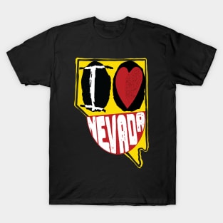 I Love Nevada Smiling Happy Face T-Shirt